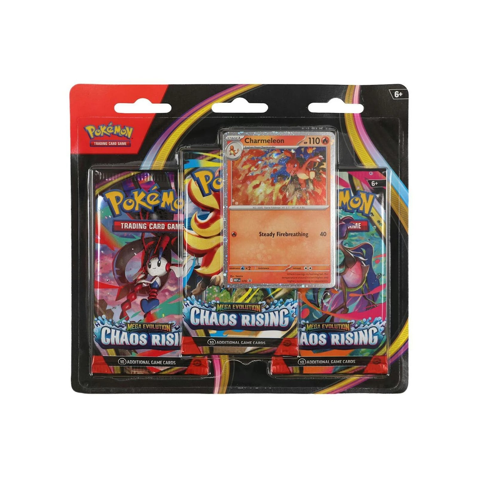DRAFT - Pokemon Mega Evolution Chaos Rising 3-Pack Blister Case | 24 Ct.