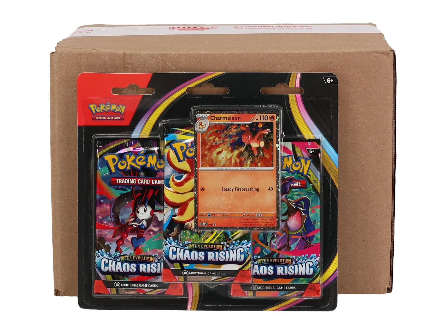 DRAFT - Pokemon Mega Evolution Chaos Rising 3-Pack Blister Case | 24 Ct.