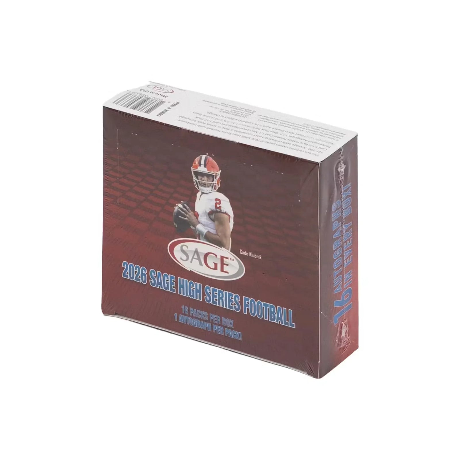 DRAFT - 2026 Sage High Series Football Hobby Box | SKU BVF50JWURS