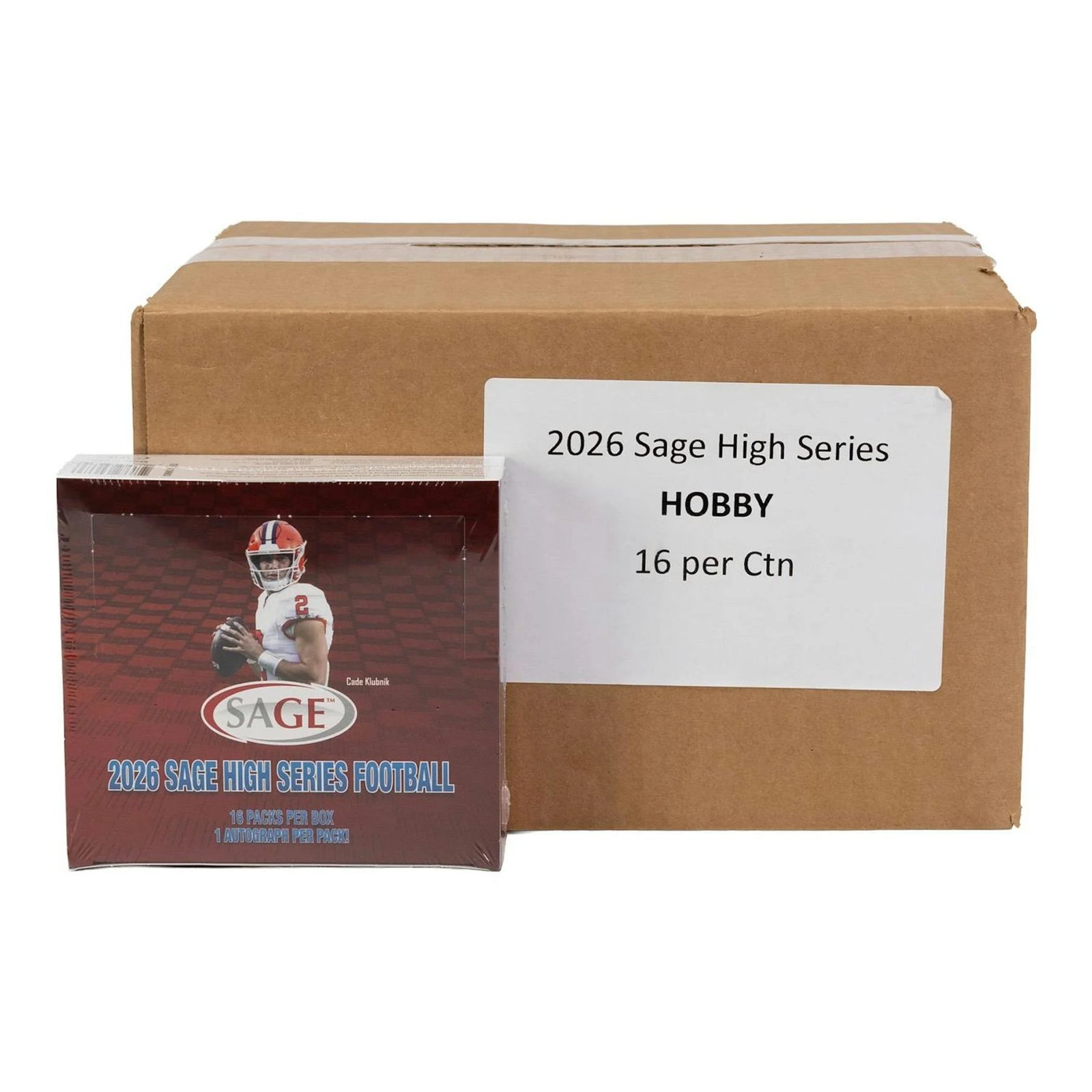 DRAFT - New 2026 Sage High Series Football Hobby 16-Box Case