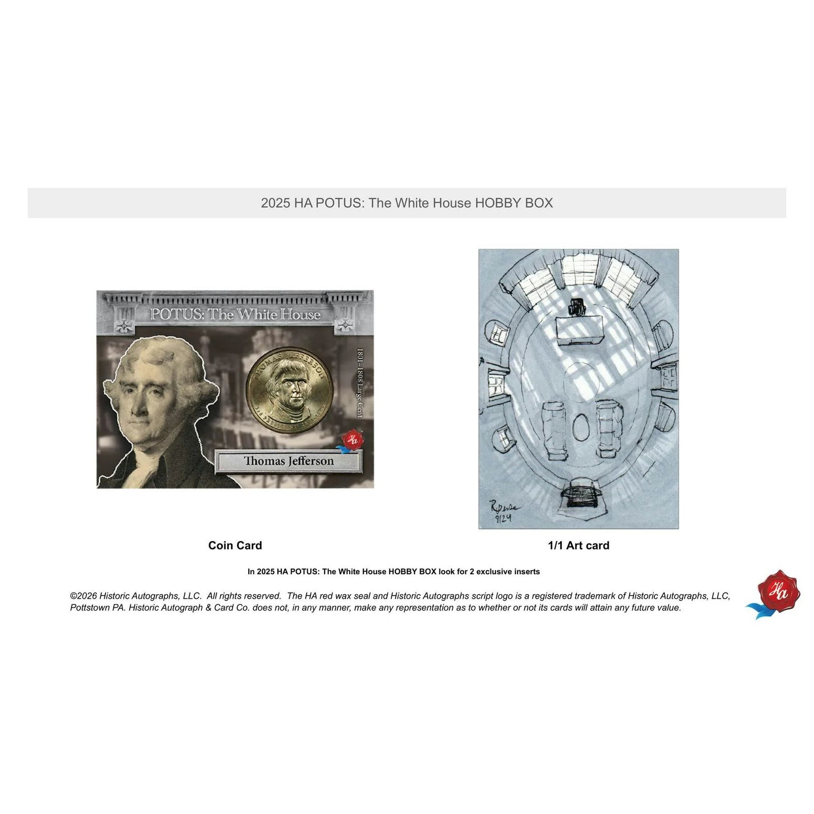 DRAFT - 2025 Historic Autographs POTUS: The White House Hobby 20-Box Case
