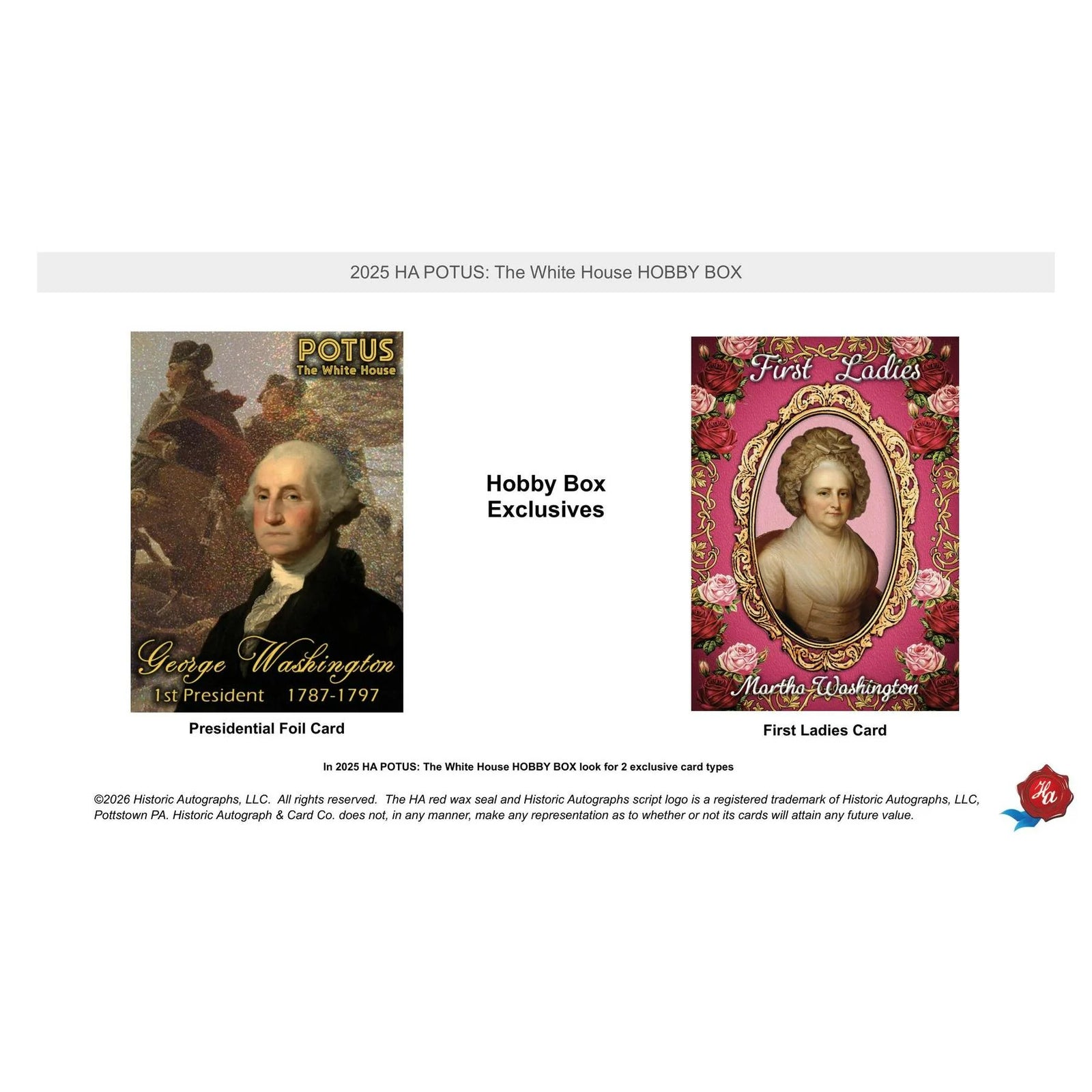 DRAFT - 2025 Historic Autographs POTUS: The White House Hobby 20-Box Case