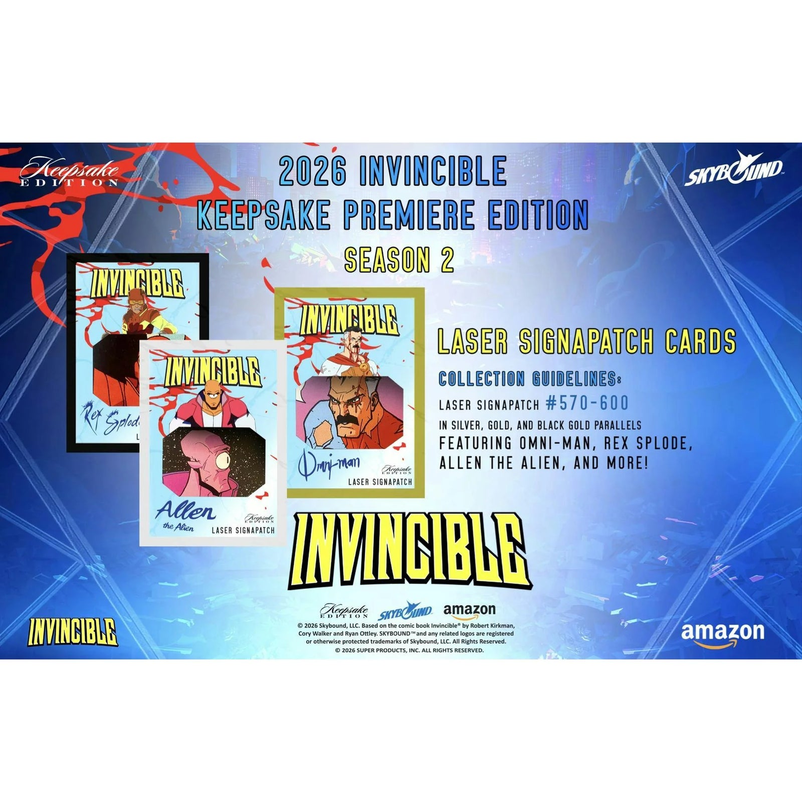 DRAFT - Keepsake Invincible Season 2 Premiere Breaker Edition 10-Box Case | Presell