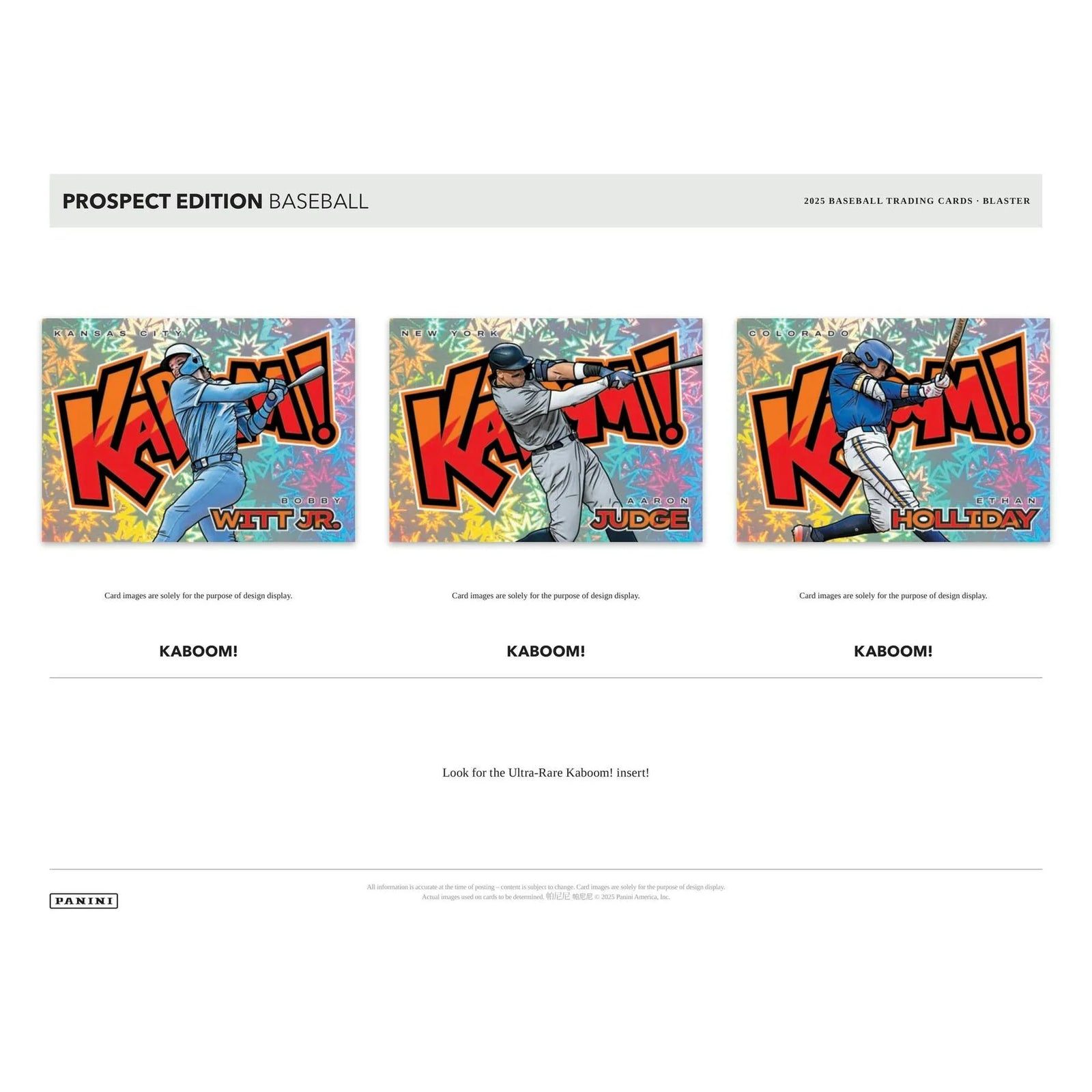 2025 Panini Prospect Edition Baseball Blaster 20-Box Case (Ships Sealed Only) - D