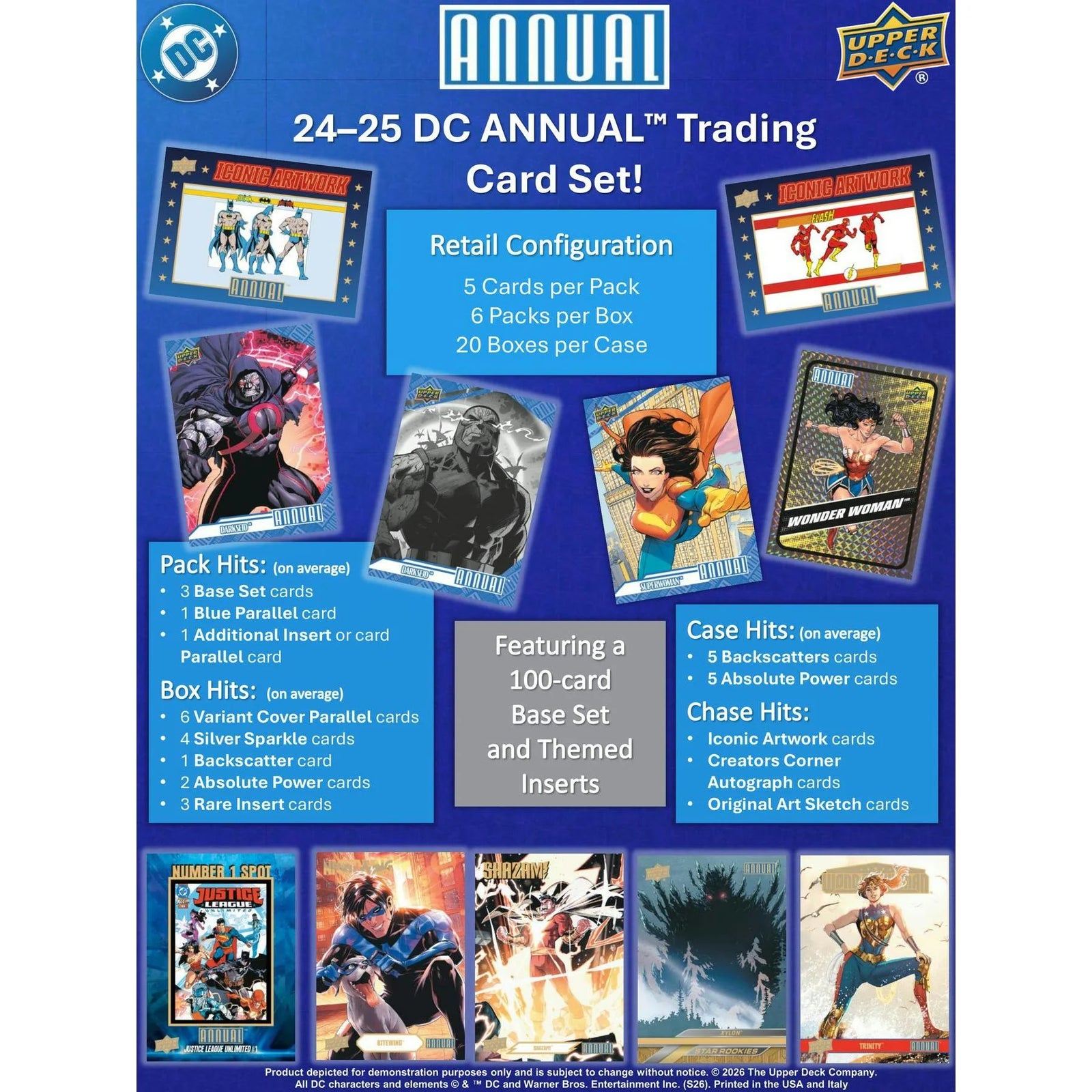 DRAFT - 2024/25 Upper Deck DC Annual Blaster 20-Box Case | Presell