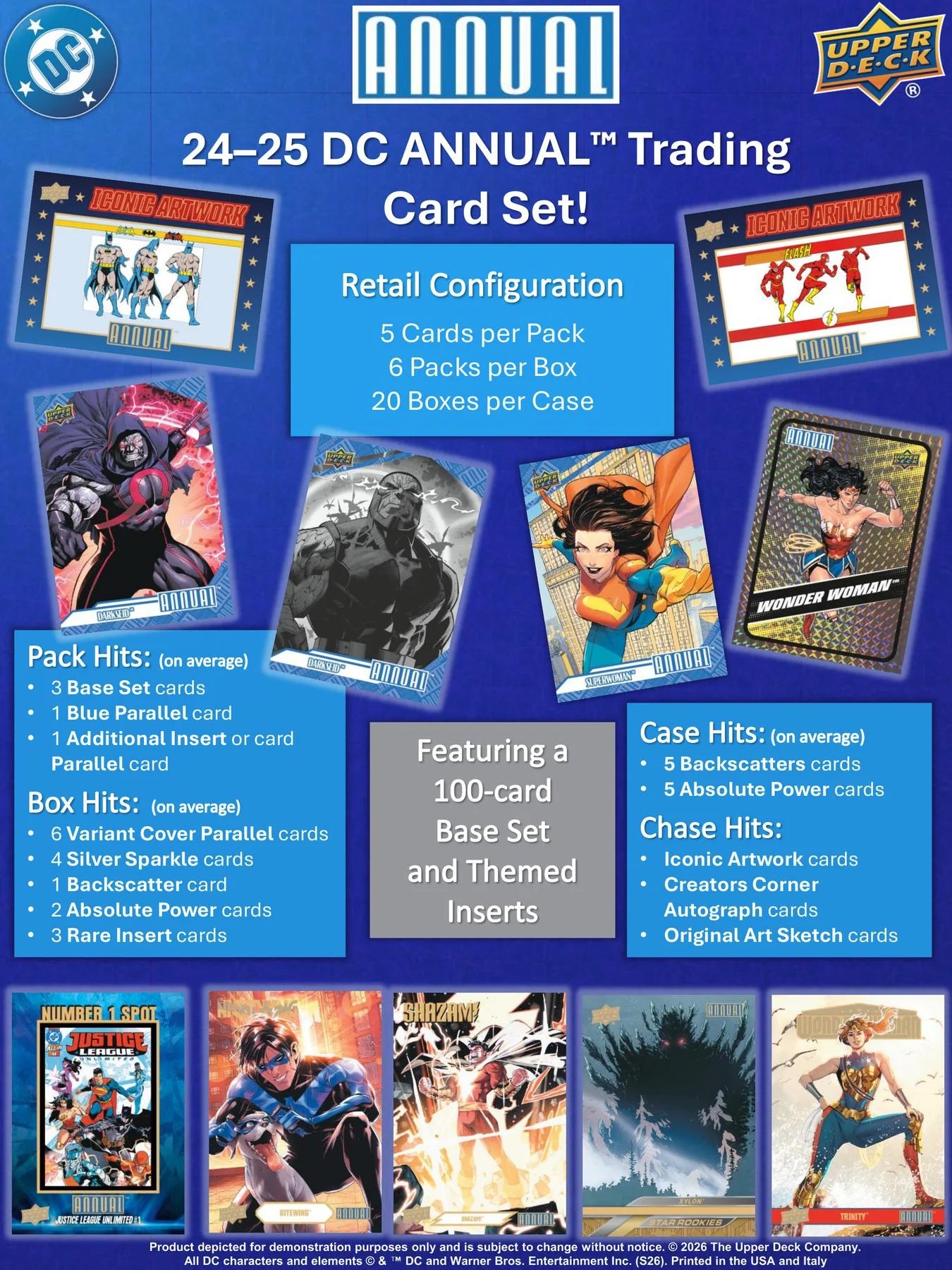DRAFT - 2024/25 Upper Deck DC Annual Blaster 20-Box Case | Presell