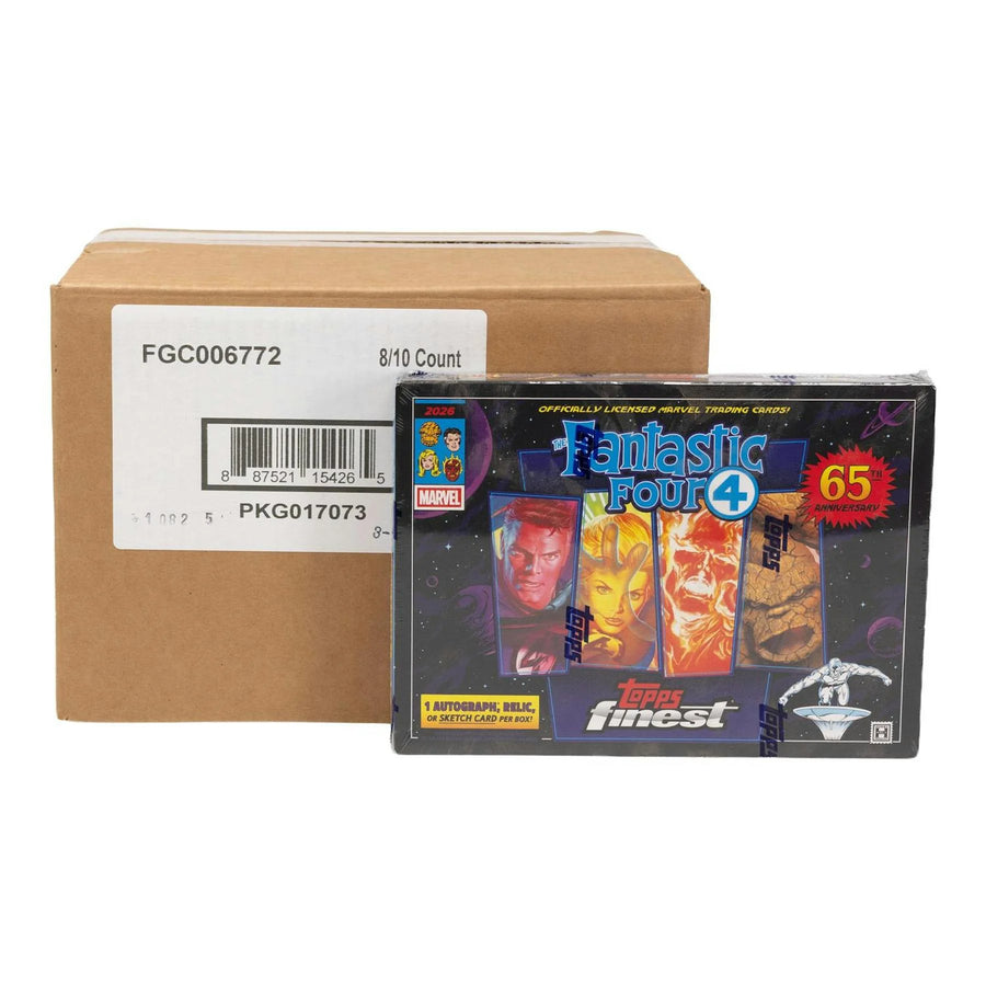 DRAFT - 2026 Topps Finest Fantastic Four Hobby 8-Box Case