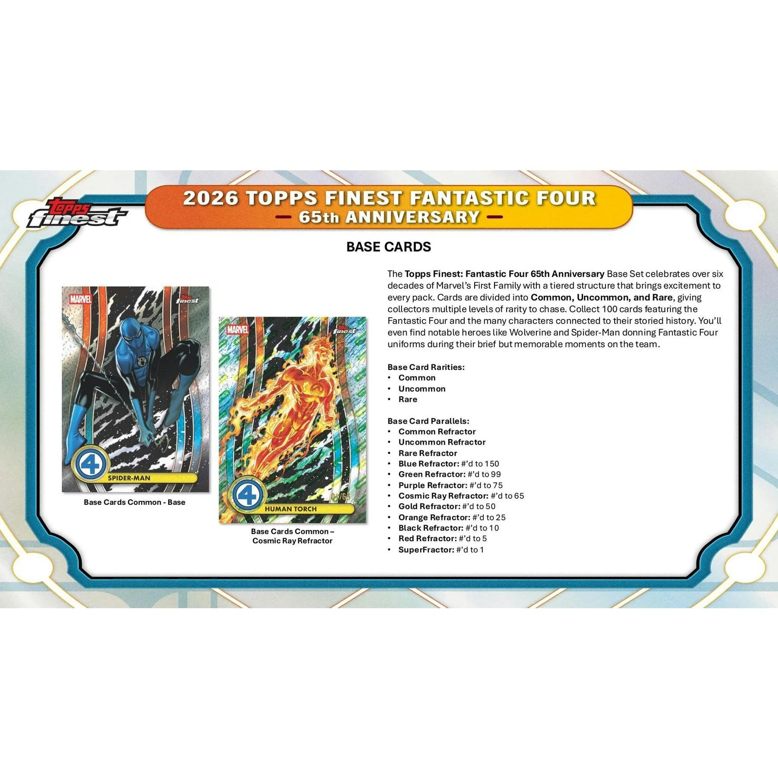 DRAFT - 2026 Topps Finest Fantastic Four Hobby 8-Box Case