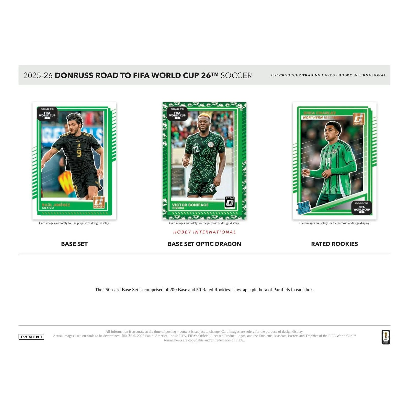 DRAFT - New 2025/26 Panini Donruss Road to FIFA World Cup Soccer Hobby International Box