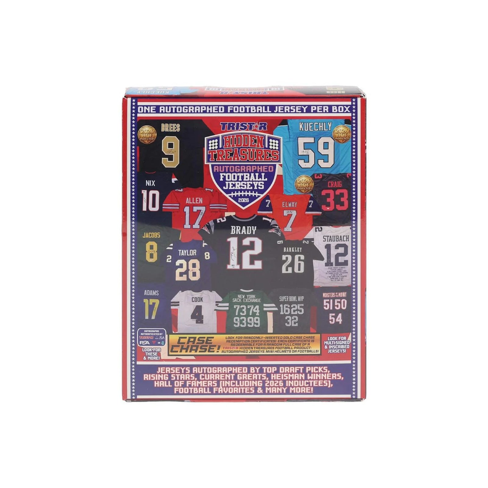DRAFT - New 2026 TriStar Hidden Treasures Autographed Football Jersey Hobby Box