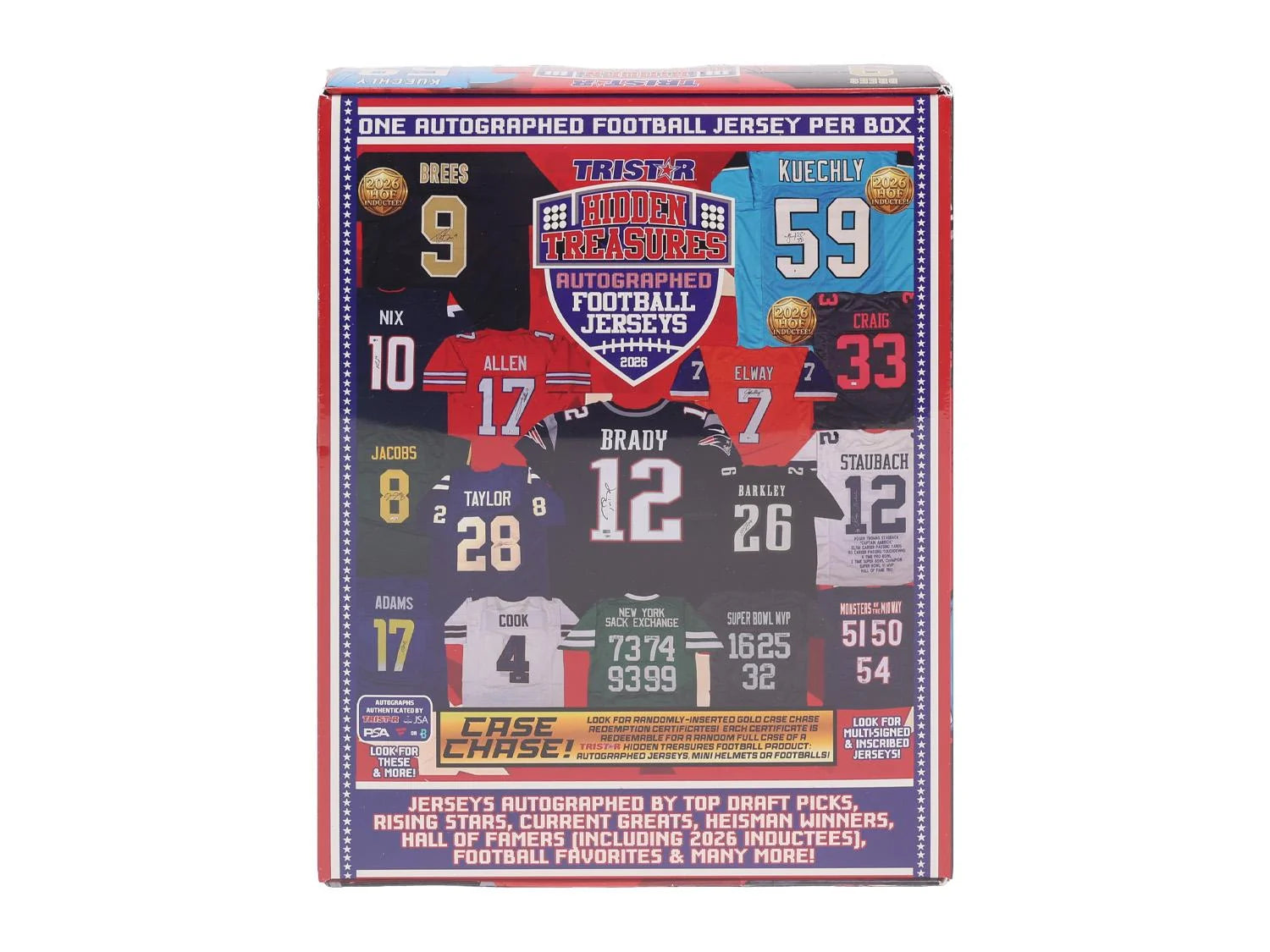 DRAFT - New 2026 TriStar Hidden Treasures Autographed Football Jersey Hobby Box