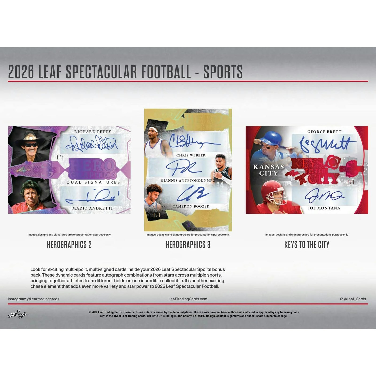 DRAFT - Presell 2026 Leaf Spectacular Football Hobby Box (Presell) Releases Jun. 10th, 2026