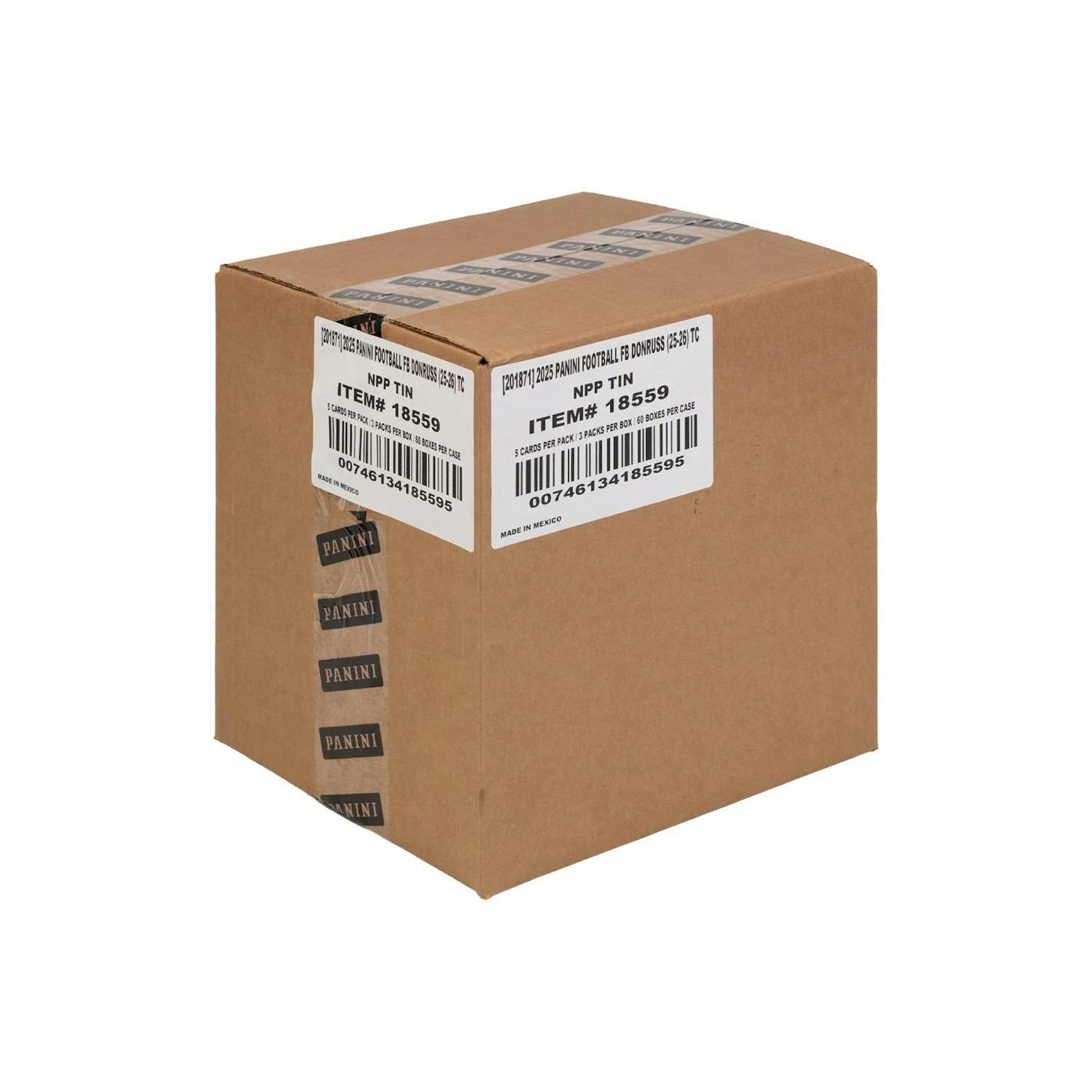 DRAFT - New 2025 Panini Donruss Football Winter Holiday 60-Tin Case (Box)