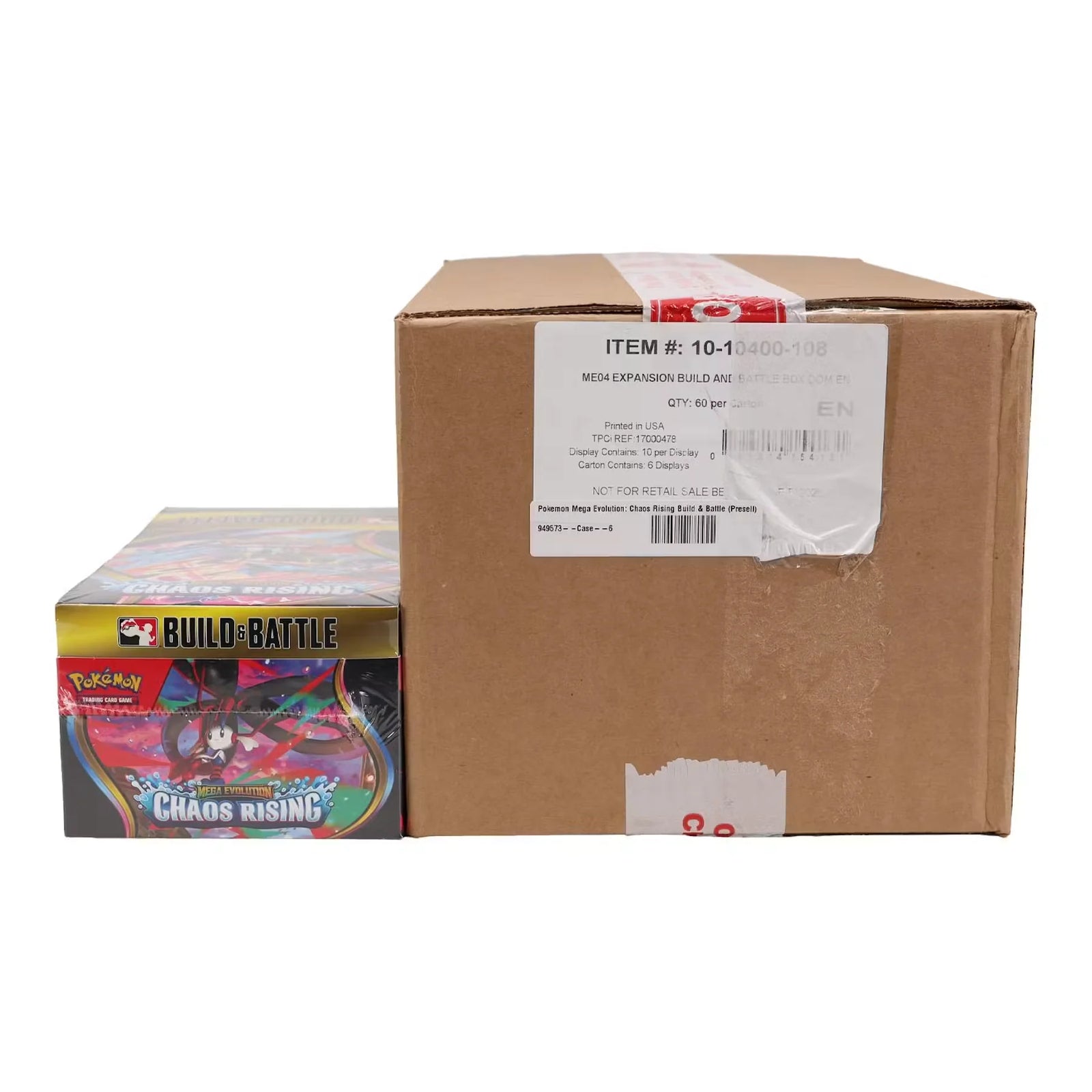 Pokemon Mega Evolution Chaos Rising Build & Battle 6-Box Case | Sealed (Ships Sealed Only)