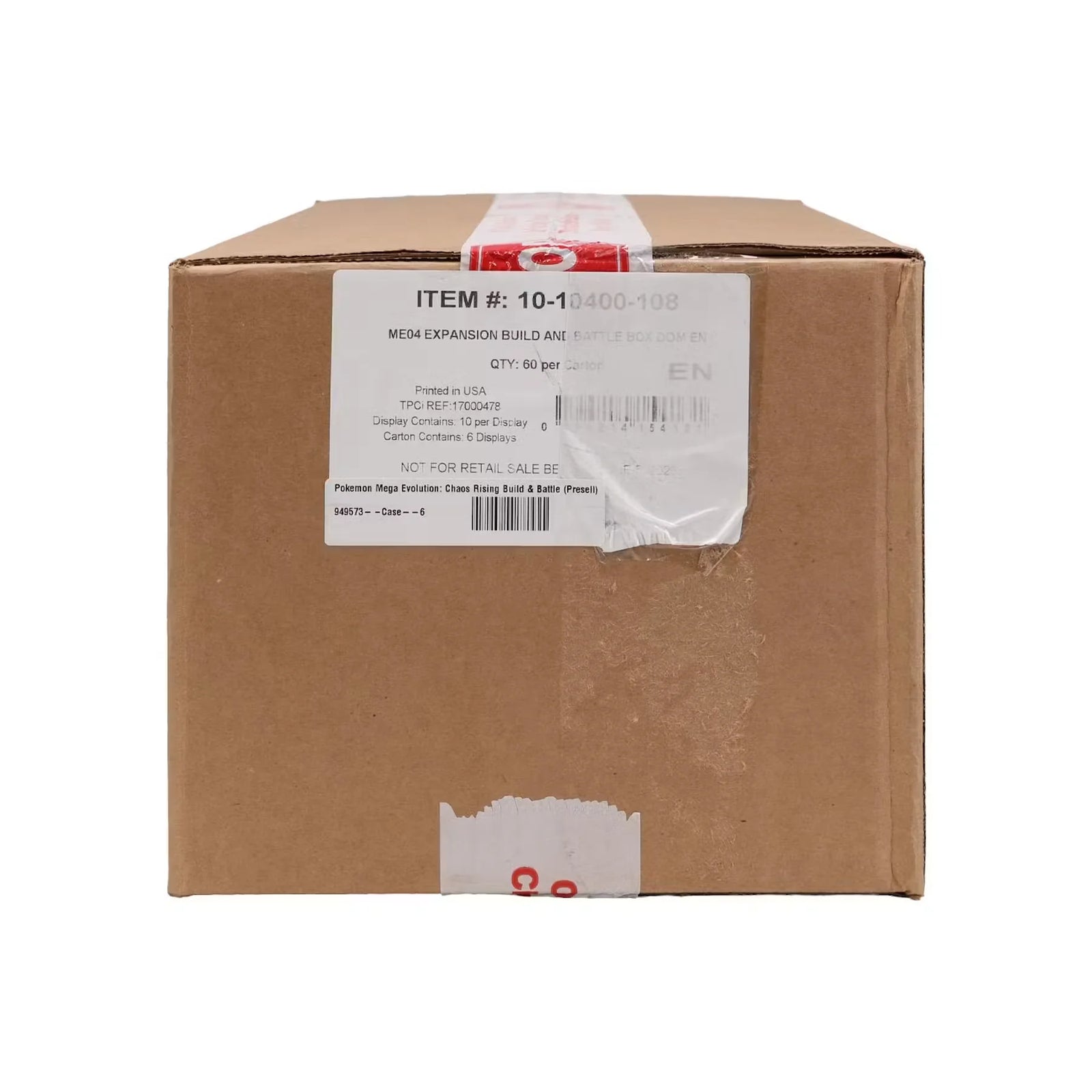 Pokemon Mega Evolution Chaos Rising Build & Battle 6-Box Case | Sealed (Ships Sealed Only)