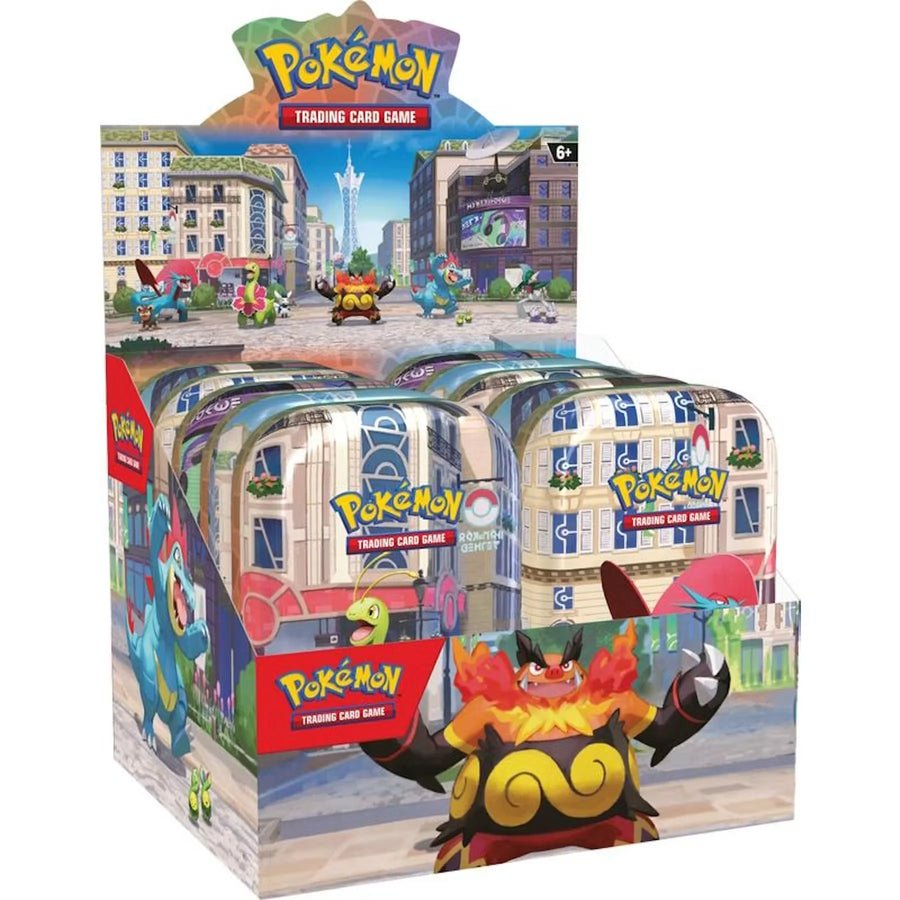 Pokemon Lumiose City Mini Tin 4 Box Case Presell June 2026