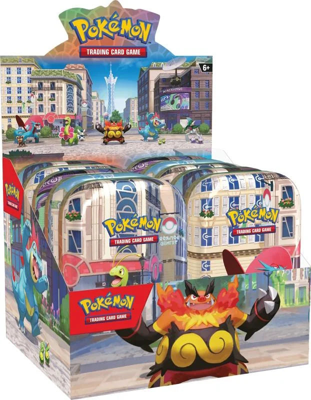 Pokemon Lumiose City Mini Tin 4 Box Case Presell June 2026