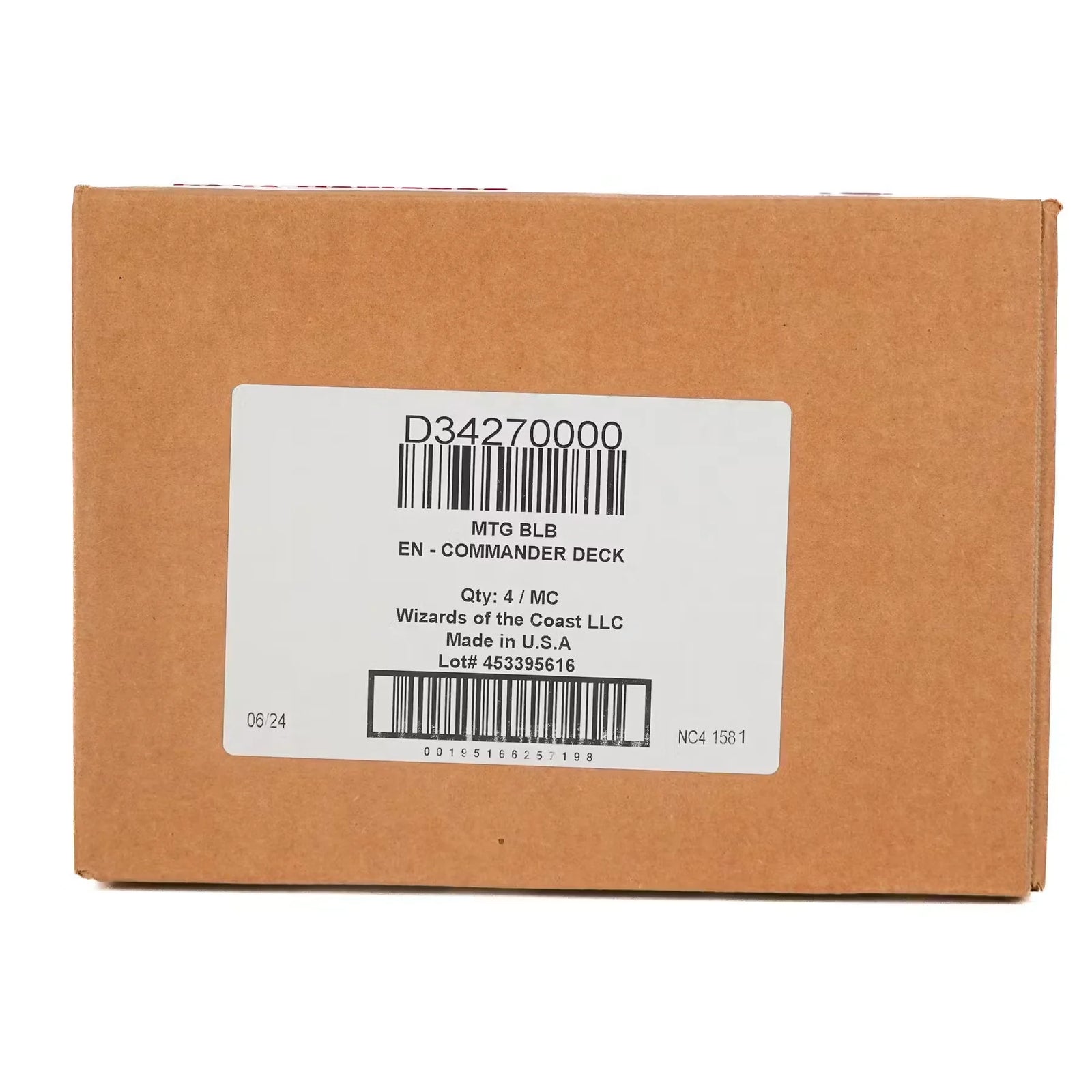 Magic the Gathering Bloomburrow Commander 4 Deck Case Sealed