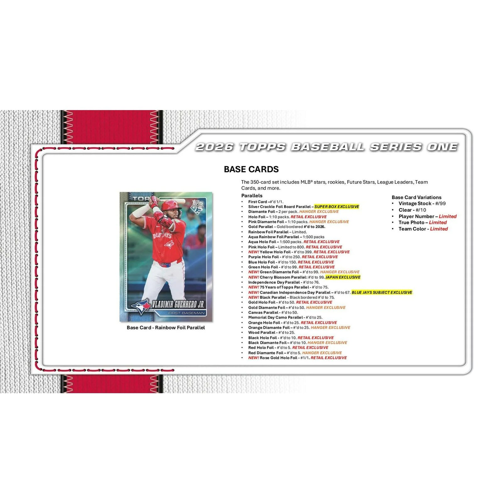DRAFT - Just In 2026 Topps Series 1 Baseball Fanatics Blaster 40-Box Case