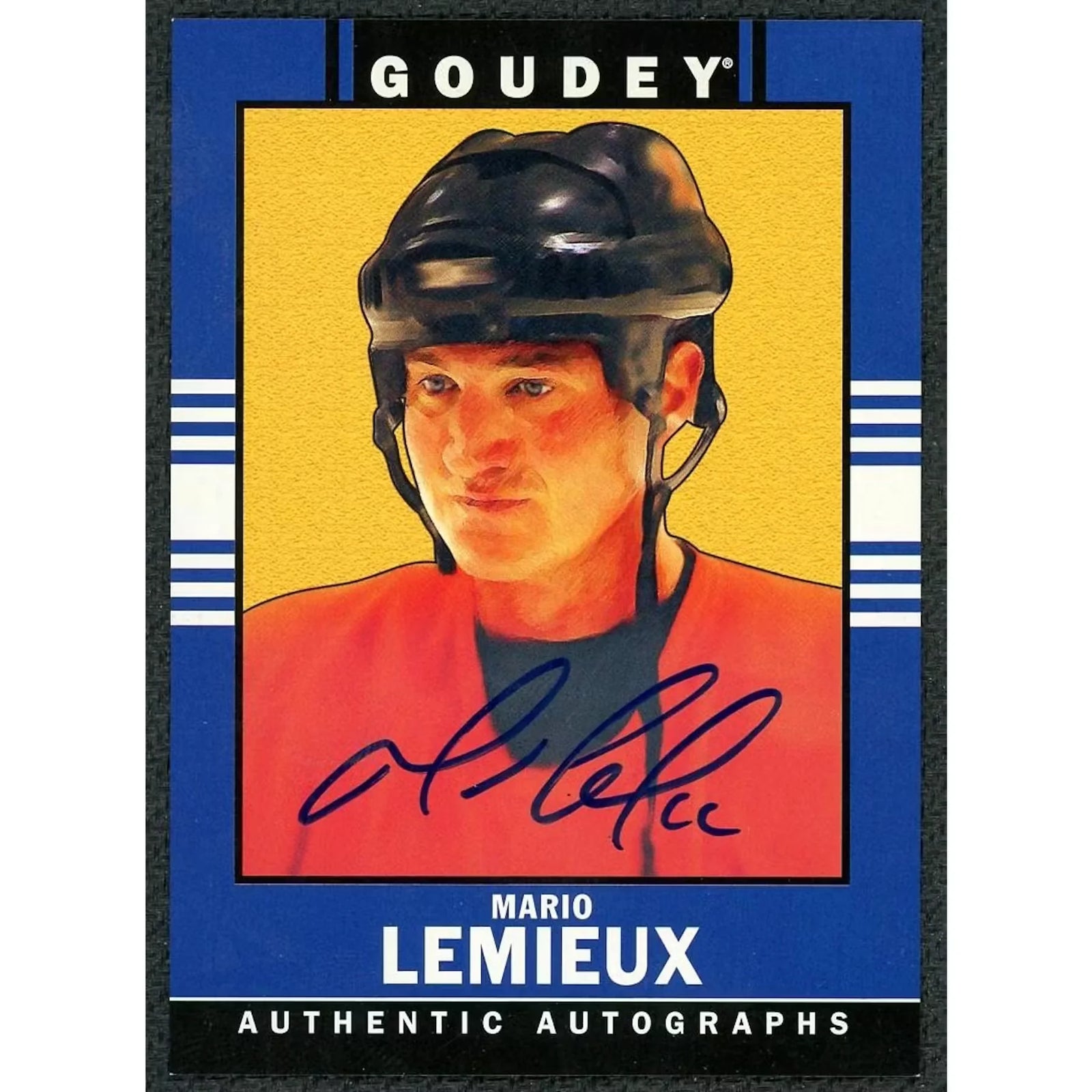 Mario Lemieux Signed 2014 Upper Deck Goodwin Champions Card #31