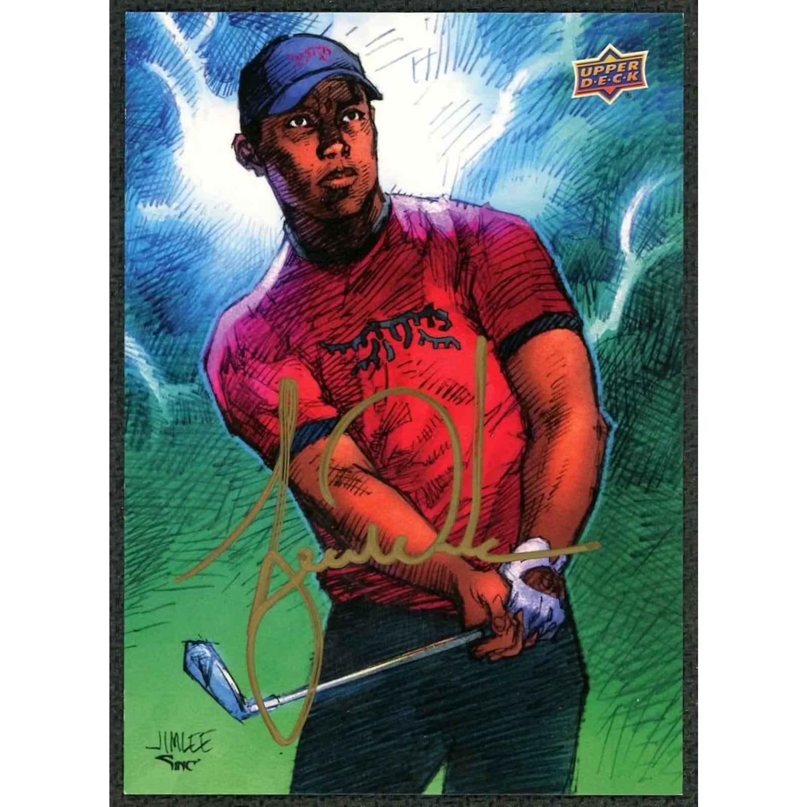 Tiger Woods 2026 Upper Deck TGR Foundation Jim Lee Sketch |/415