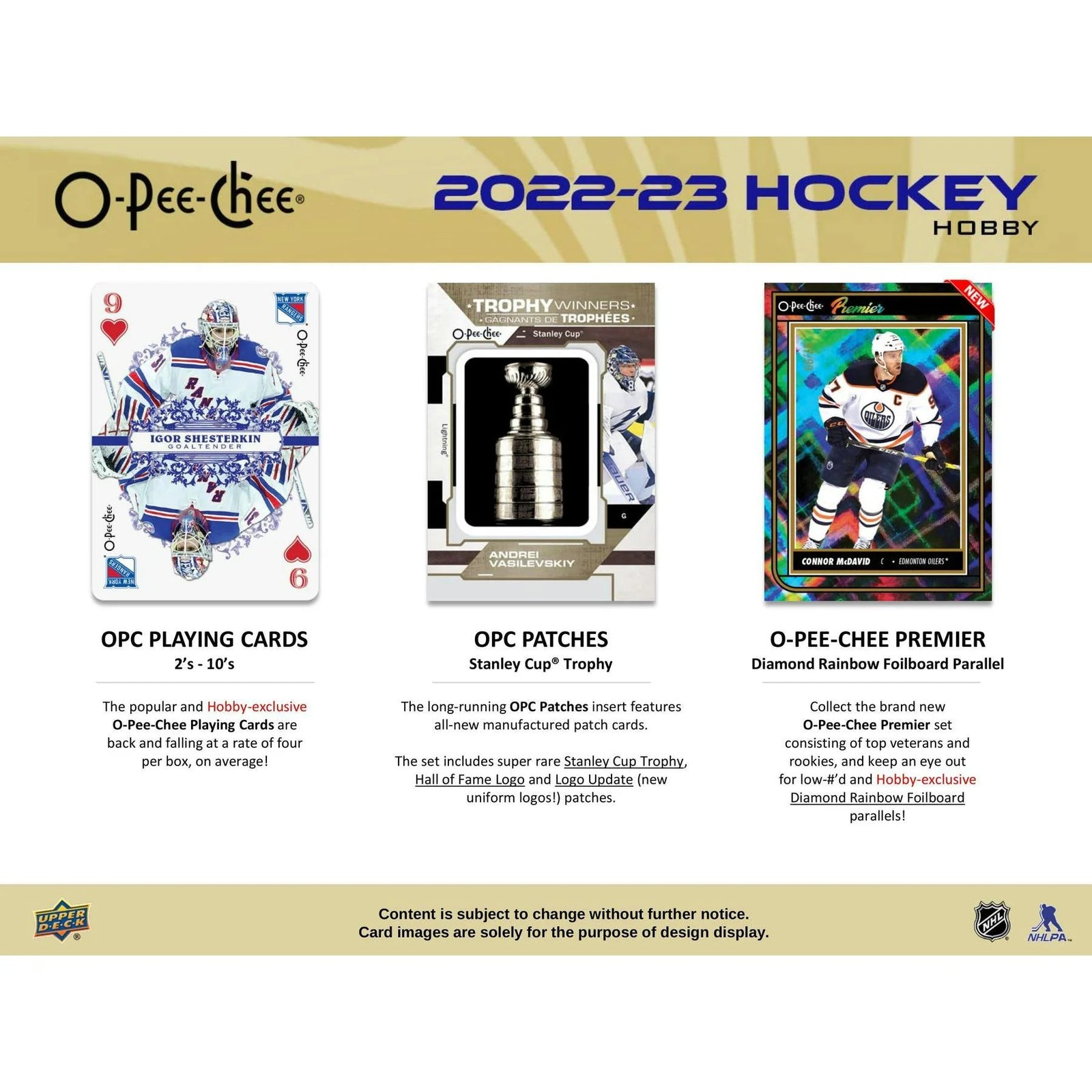 DRAFT - Just In 2022/23 Upper Deck O-Pee-Chee Hockey Hobby Box