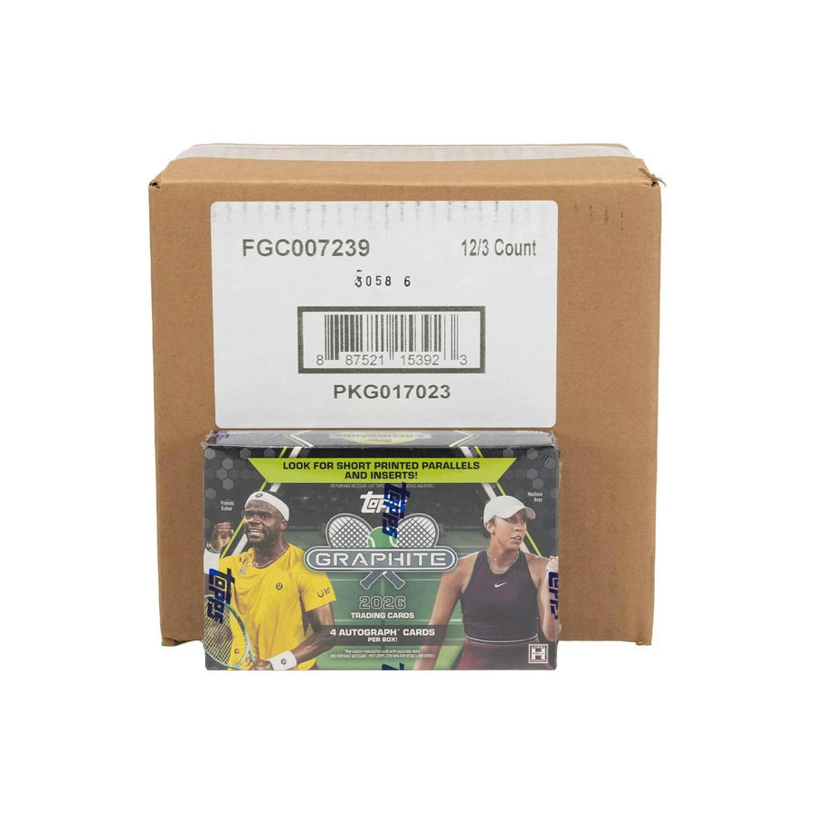 DRAFT - 2026 Topps Graphite Tennis Hobby 12-Box Case | SKU BVFE0MBMU8