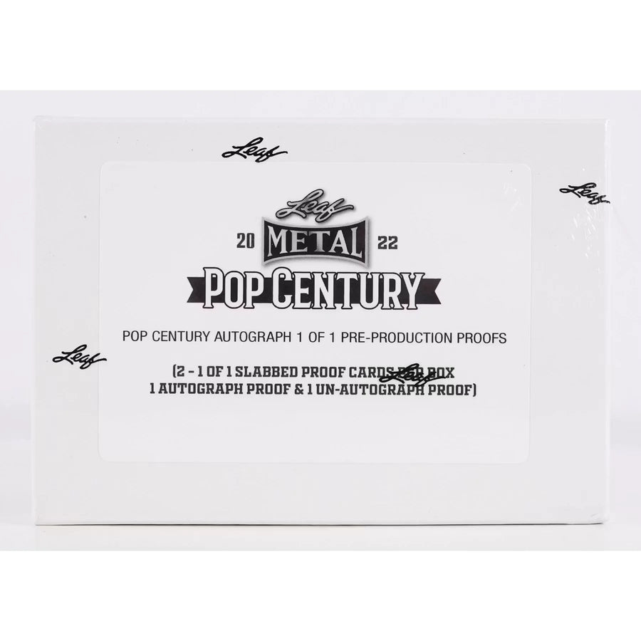 2022 Leaf Metal Pop Century Signed Pre-Production Proof Hobby Box (Ships Sealed Only)