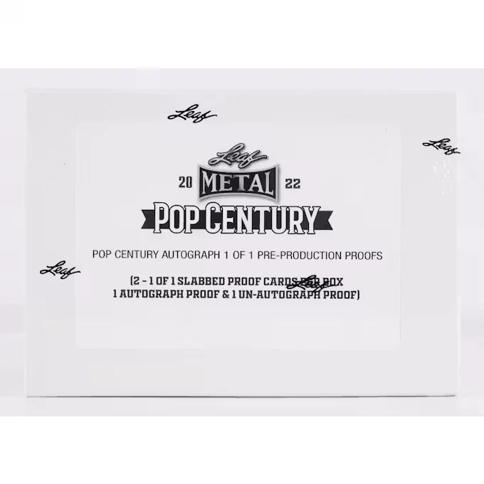 2022 Leaf Metal Pop Century Signed Pre-Production Proof Hobby Box (Ships Sealed Only)