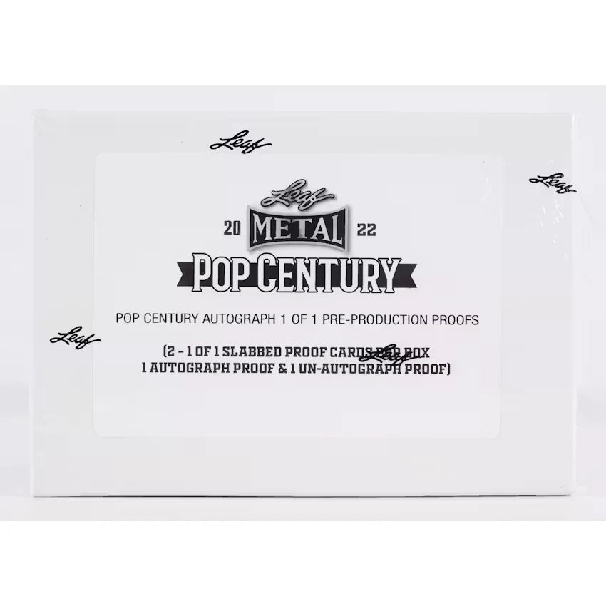 2022 Leaf Metal Pop Century Signed Pre-Production Proof Hobby Box (Ships Sealed Only)