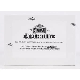2022 Leaf Metal Pop Century Signed Pre-Production Proof Hobby Box (Ships Sealed Only)