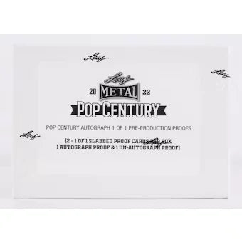 2022 Leaf Metal Pop Century Signed Pre-Production Proof Hobby Box (Ships Sealed Only)