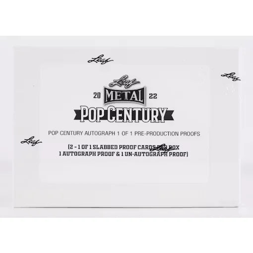 2022 Leaf Metal Pop Century Signed Pre-Production Proof Hobby Box (Ships Sealed Only)