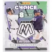 2022 Panini Mosaic Choice Baseball Hobby Box