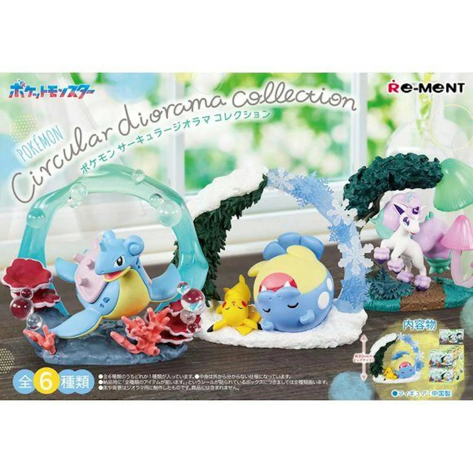 DRAFT - Re-Ment Pokemon Circular Diorama Collection Box | Sealed