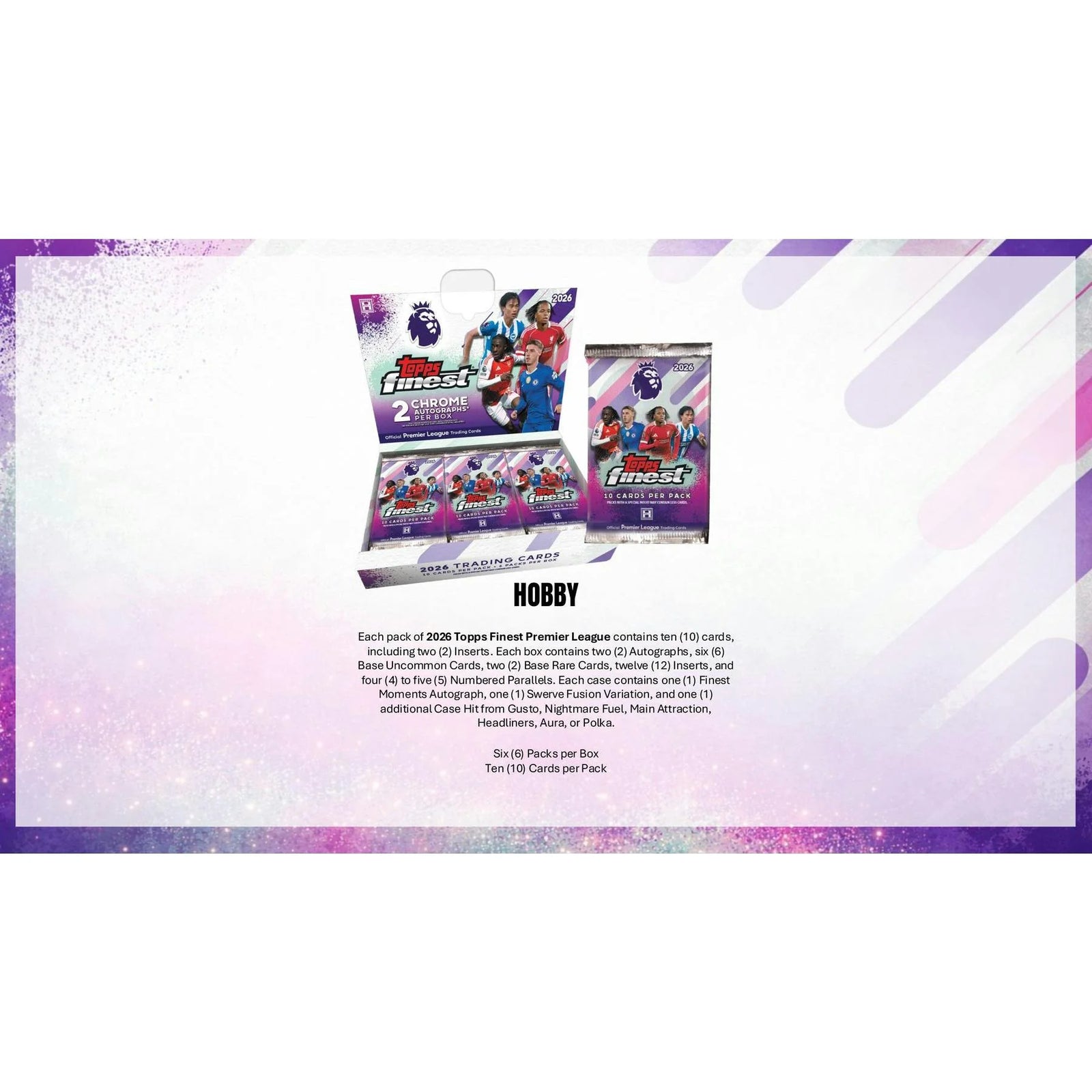 DRAFT - 2025-26 Topps Finest Premier League Hobby Box