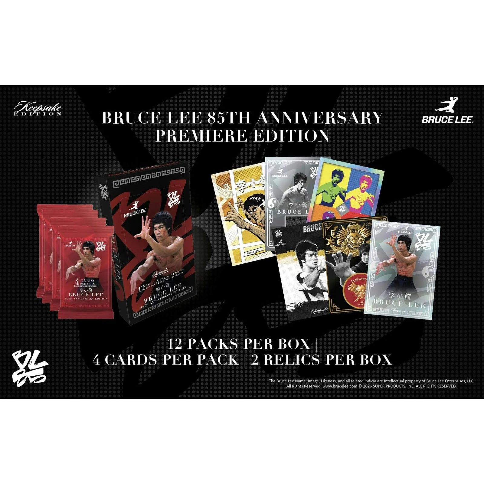 DRAFT - 2026 Keepsake Bruce Lee 85th Anniversary Premiere Edition Hobby Box