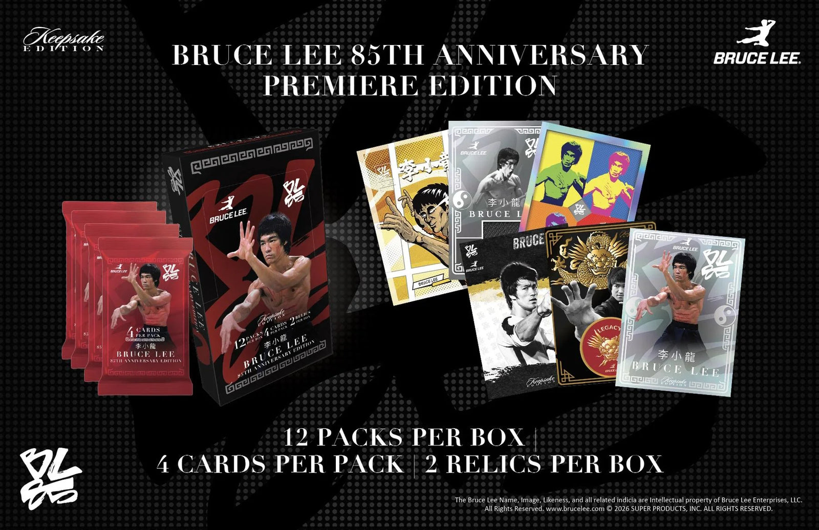 DRAFT - 2026 Keepsake Bruce Lee 85th Anniversary Premiere Edition Hobby Box