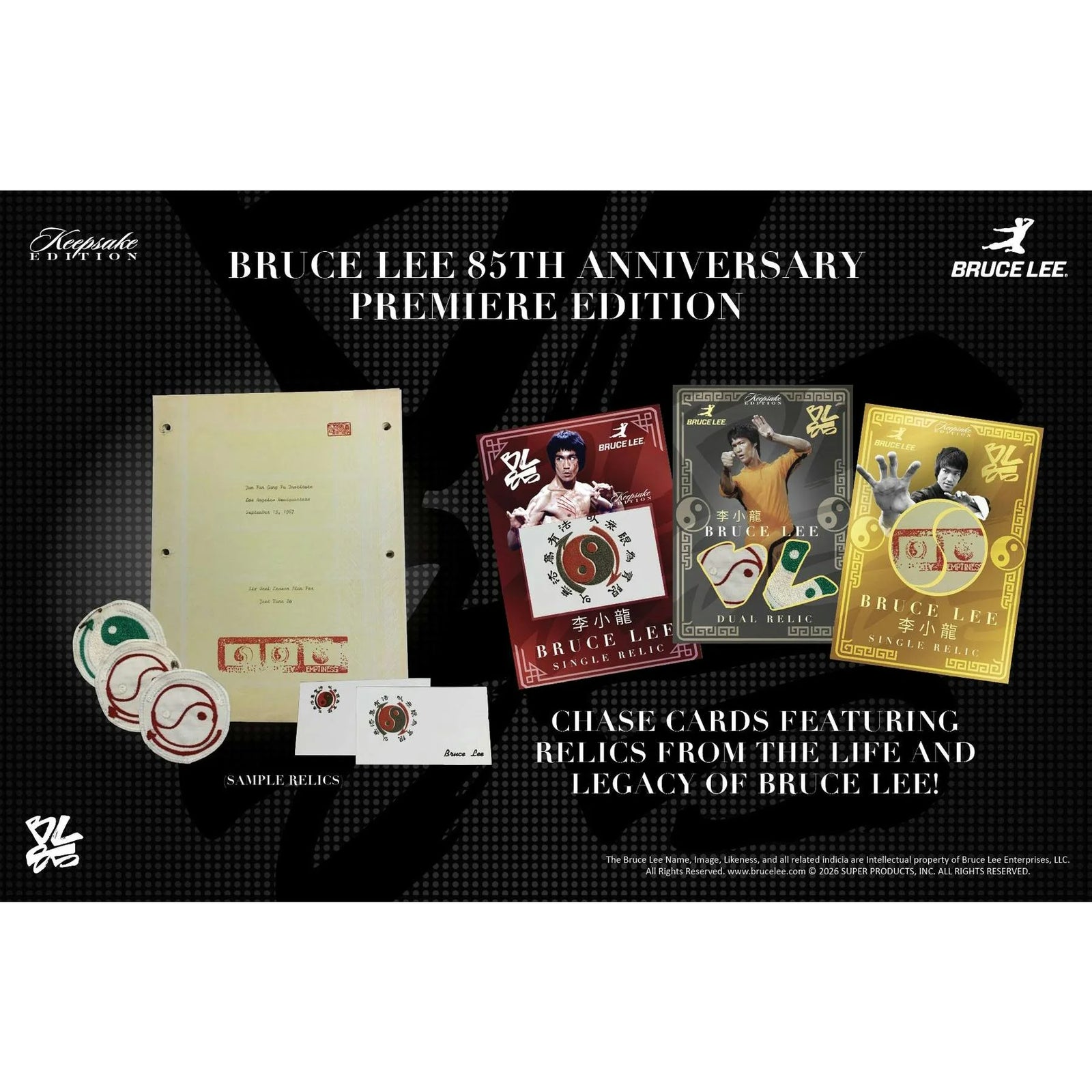 DRAFT - 2026 Keepsake Bruce Lee 85th Anniversary Premiere Edition Hobby 10-Box Case