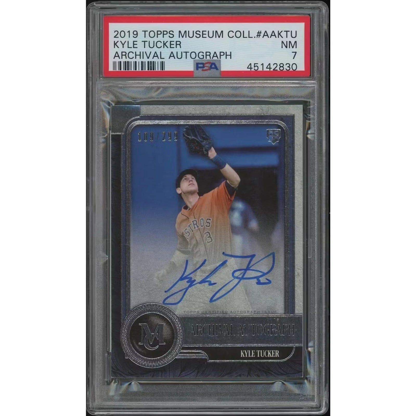 Kyle Tucker 2019 Topps Museum Collection Rookie Autograph | PSA 7 NM #109
