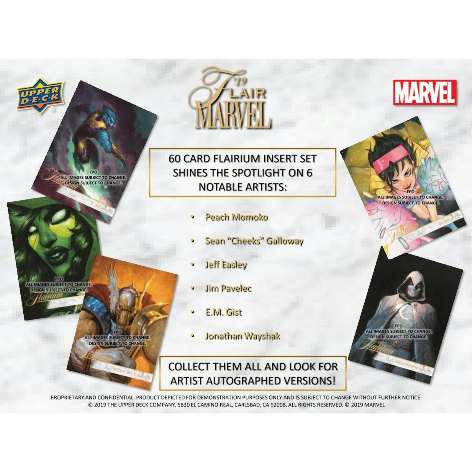 DRAFT - 2019 Upper Deck Flair Marvel Hobby Box | Entertainment Cards