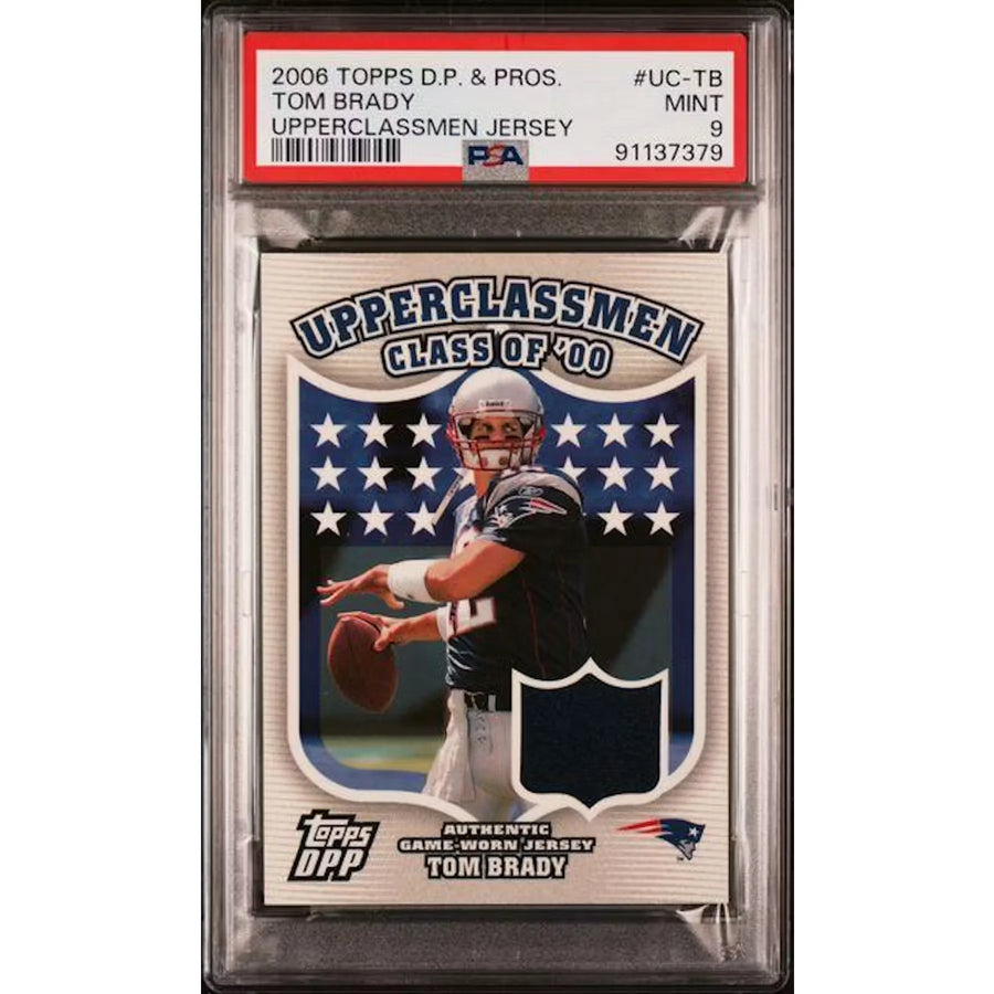 Tom Brady 2006 Topps Draft Picks & Prospects Jersey | PSA 9