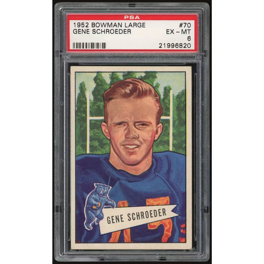 1952 Bowman Large #70 Gene Schroeder | PSA 6