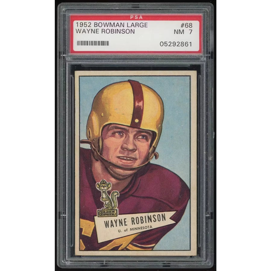 1952 Bowman Large #68 Wayne Robinson Card | PSA 7