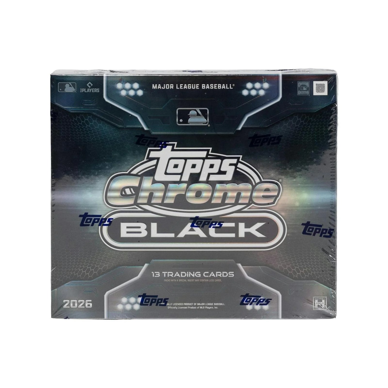 DRAFT - 2026 Topps Chrome Black Baseball Hobby Box $369.95 Add to Cart