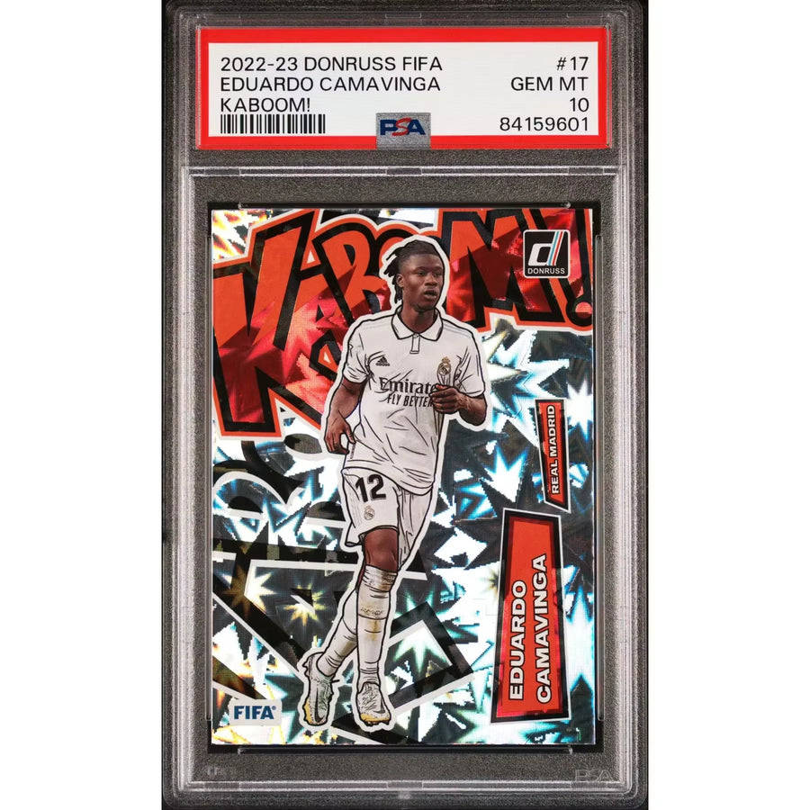 Eduardo Camavinga 2022 Panini Donruss Kaboom #17 Card | PSA 10