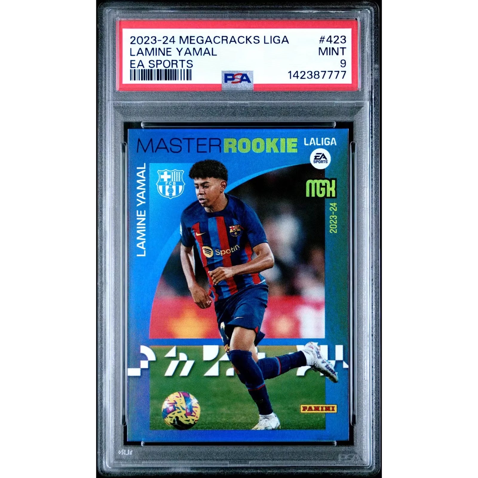 Lamine Yamal 2023-24 Panini Megacracks #423 | PSA 9 Rookie