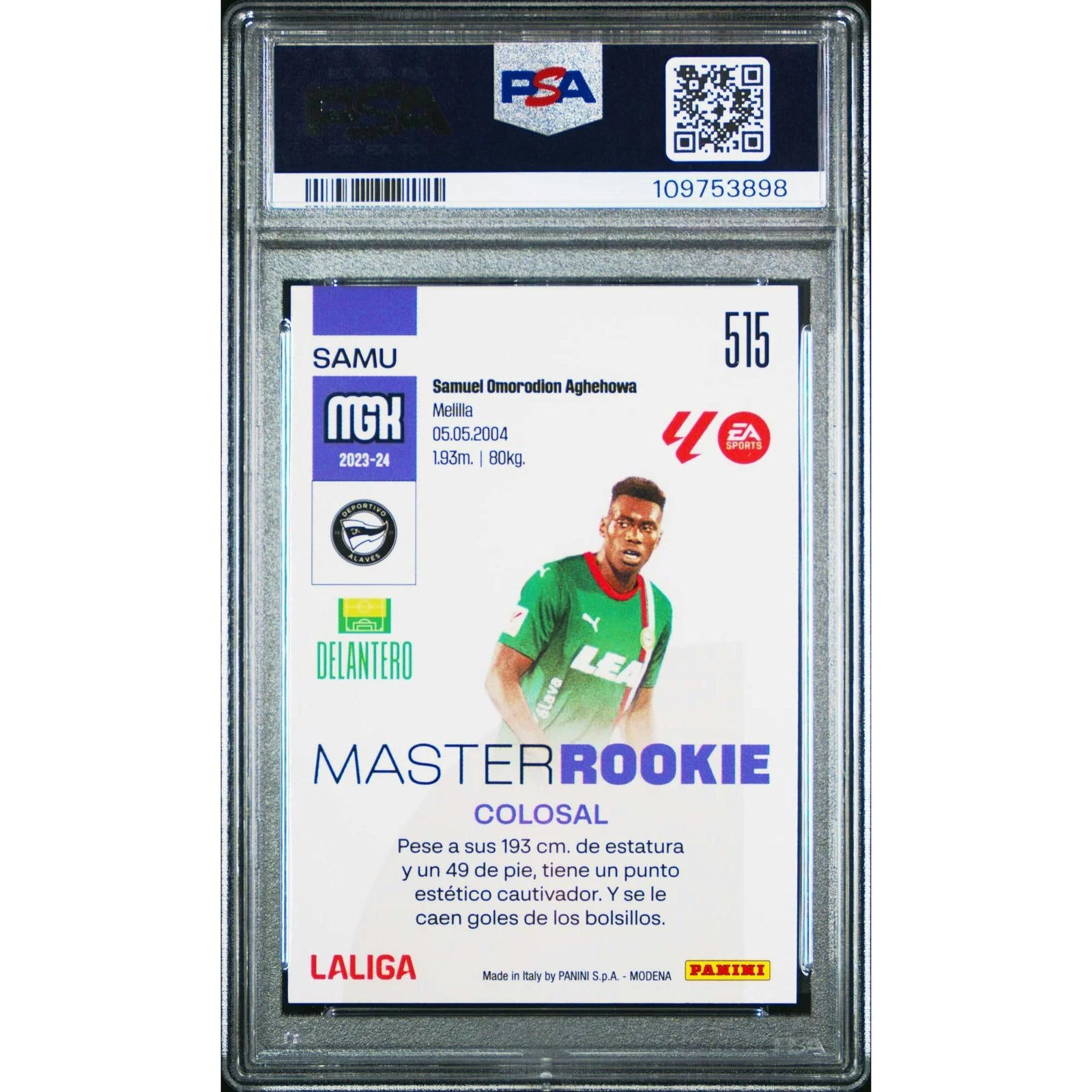 Samu Omorodion 2023-24 Panini Megacracks Rookie Card PSA 10 | #515