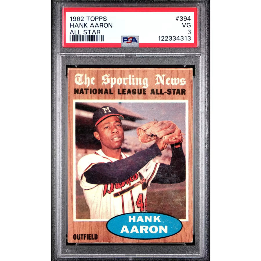 1962 Topps Hank Aaron All Star #394 | PSA 3