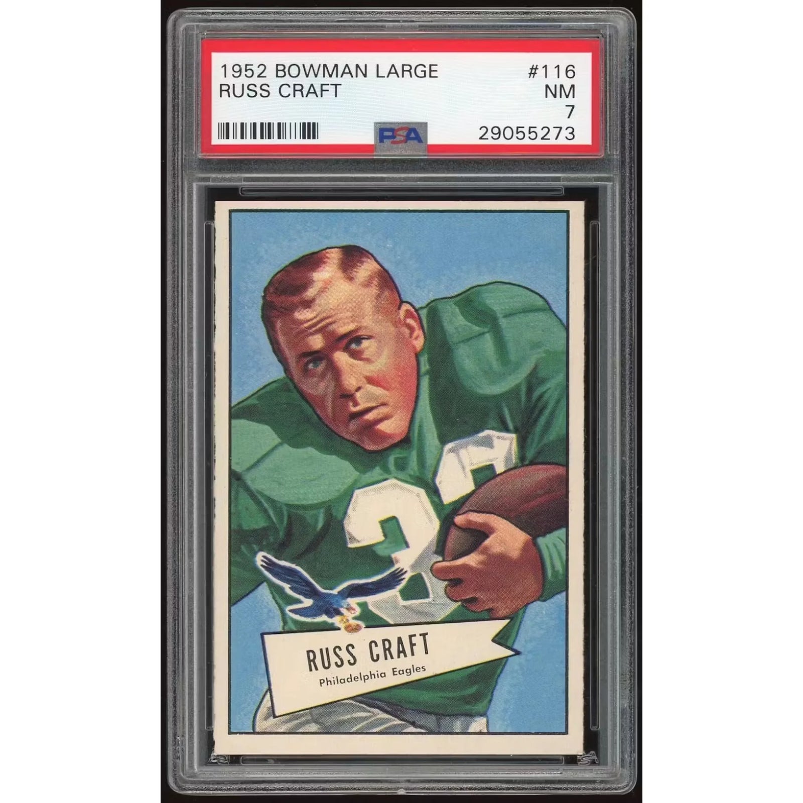1952 Bowman Large #116 Russ Craft | PSA 7